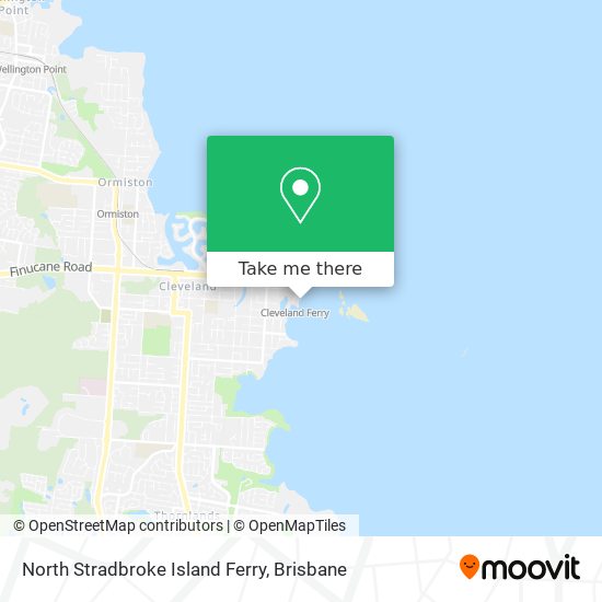 North Stradbroke Island Ferry map