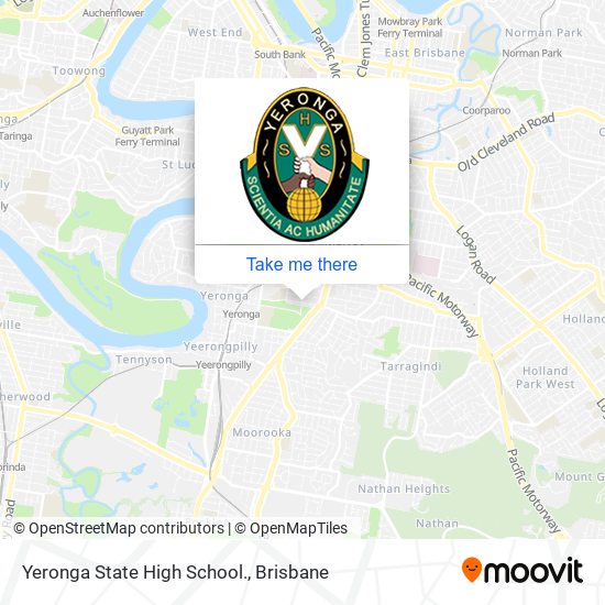 Yeronga State High School. map
