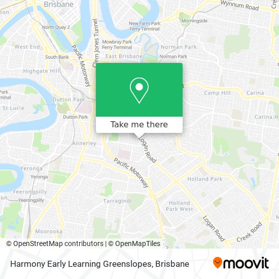 Mapa Harmony Early Learning Greenslopes