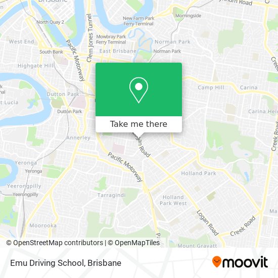 Emu Driving School map