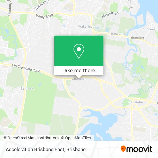 Acceleration Brisbane East map