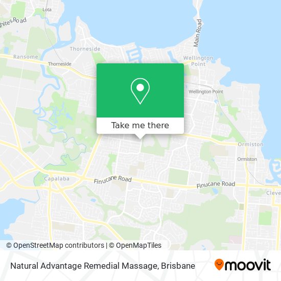 Natural Advantage Remedial Massage map