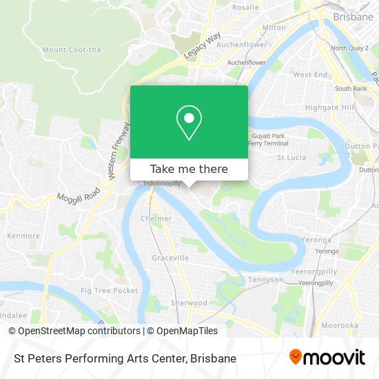 St Peters Performing Arts Center map