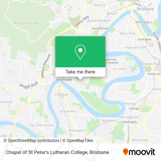 Chapel of St Peter's Lutheran College map
