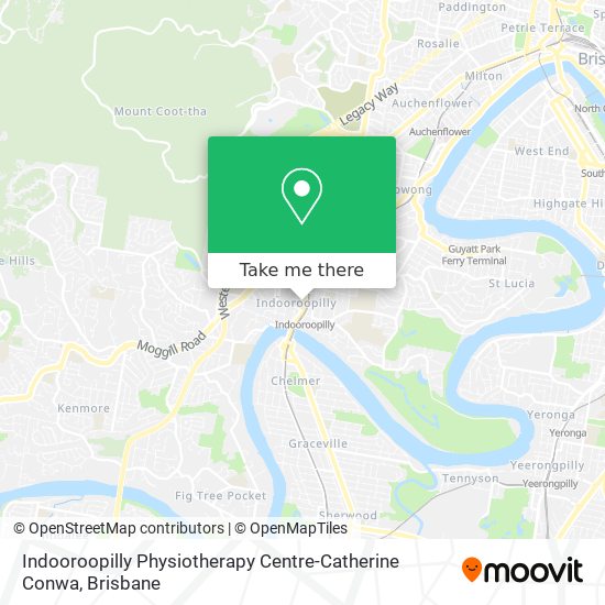 Indooroopilly Physiotherapy Centre-Catherine Conwa map