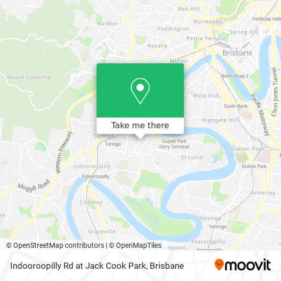 Indooroopilly Rd at Jack Cook Park map