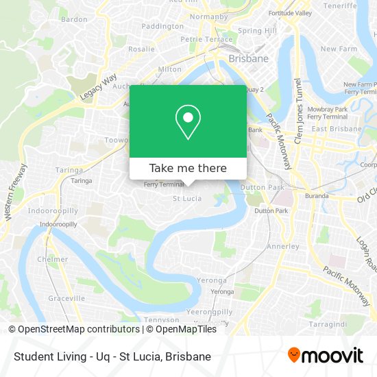 Student Living - Uq - St Lucia map