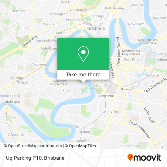Uq Parking P10 map