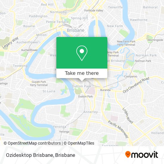 Mapa Ozidesktop Brisbane