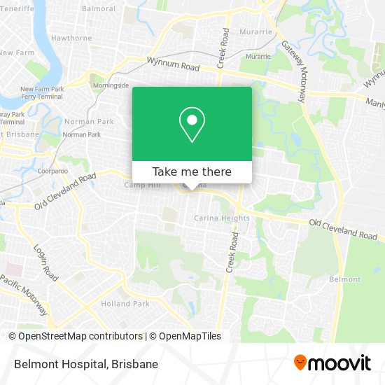 Mapa Belmont Hospital