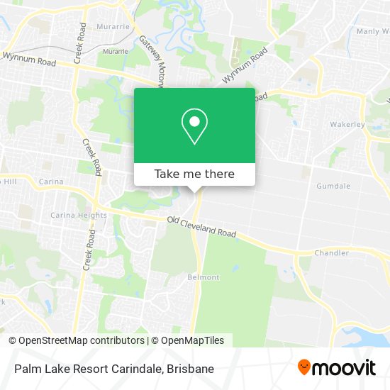 Palm Lake Resort Carindale map