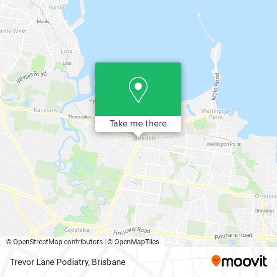 Trevor Lane Podiatry map