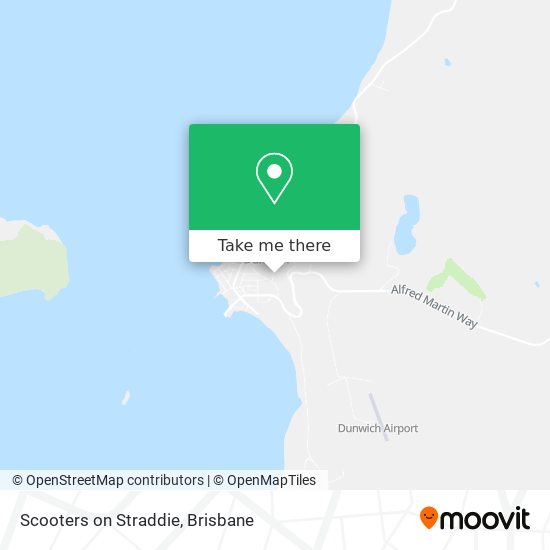 Scooters on Straddie map