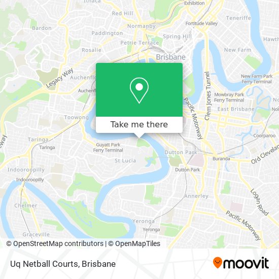 Uq Netball Courts map