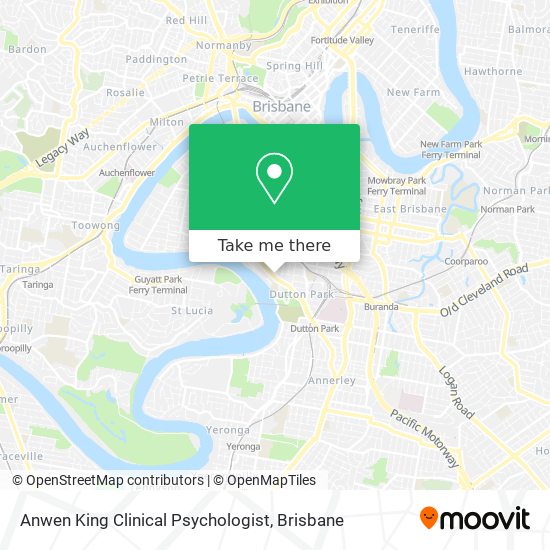 Anwen King Clinical Psychologist map