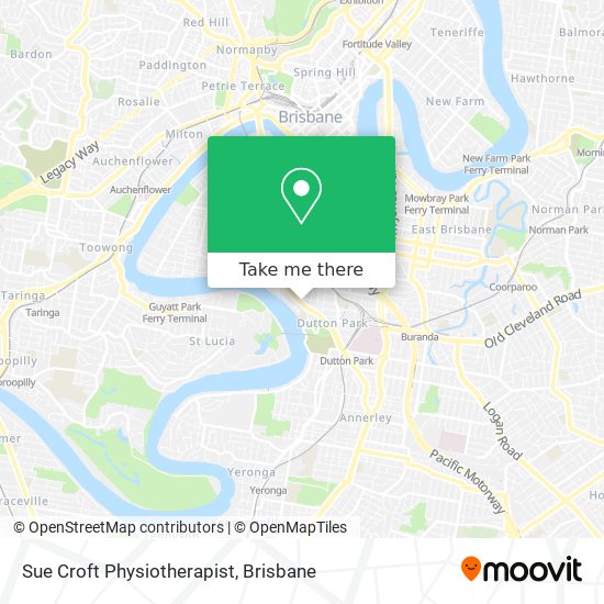 Sue Croft Physiotherapist map