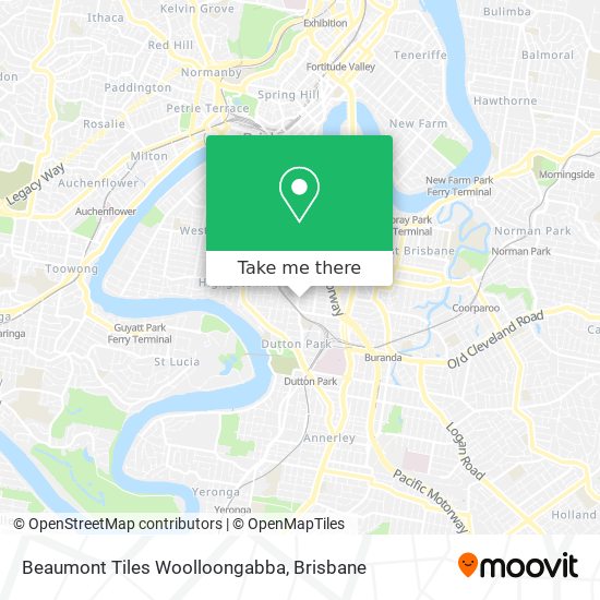 Mapa Beaumont Tiles Woolloongabba