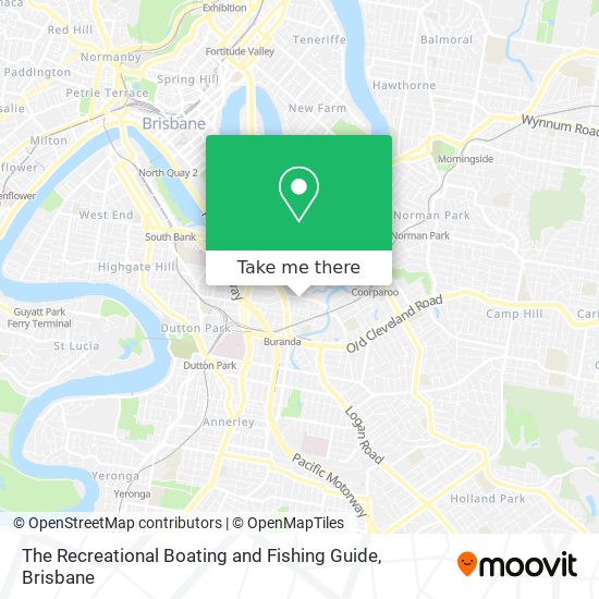 The Recreational Boating and Fishing Guide map