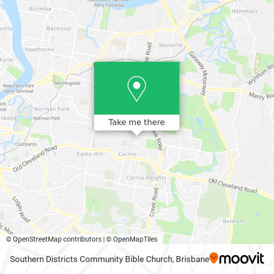 Southern Districts Community Bible Church map