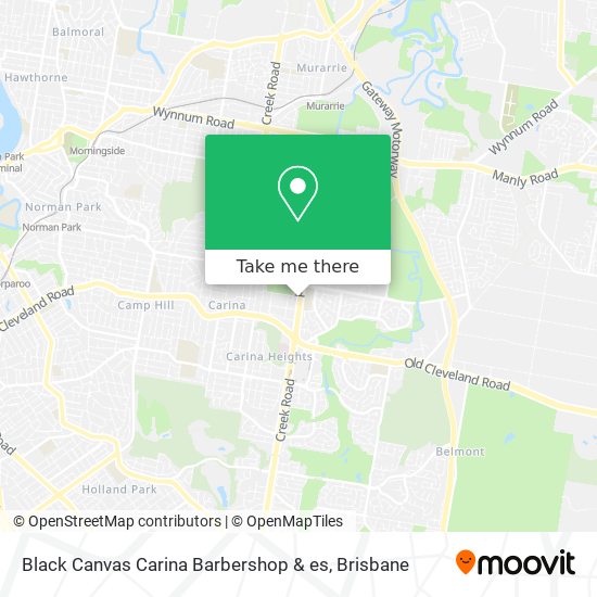 Black Canvas Carina Barbershop & es map
