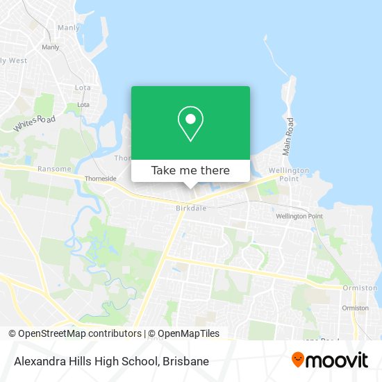 Mapa Alexandra Hills High School