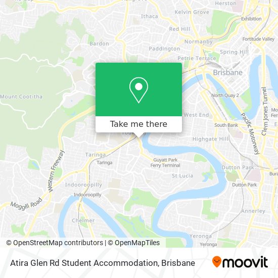 Atira Glen Rd Student Accommodation map