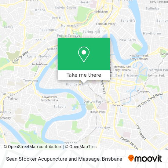 Sean Stocker Acupuncture and Massage map