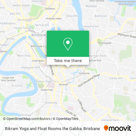 Bikram Yoga and Float Rooms the Gabba map