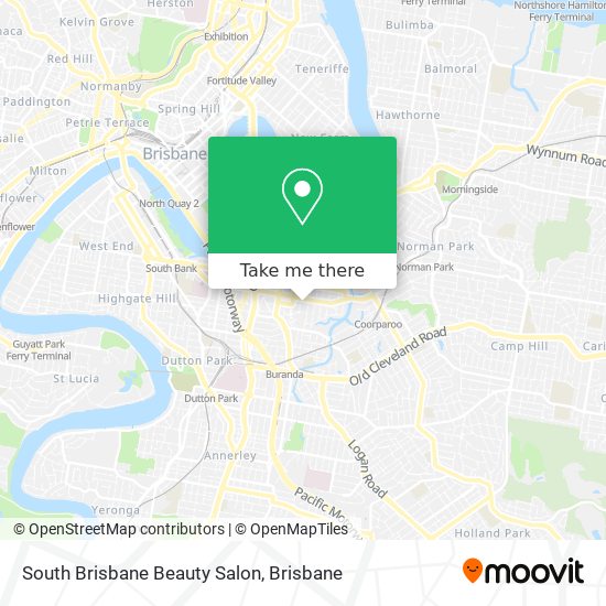 South Brisbane Beauty Salon map