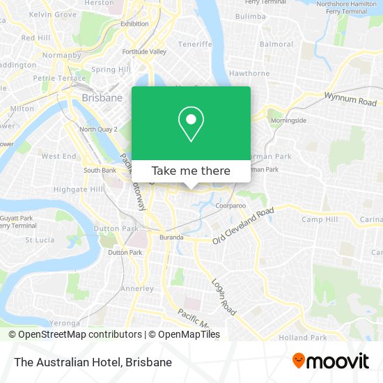 The Australian Hotel map