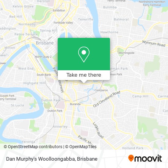 Dan Murphy's Woolloongabba map