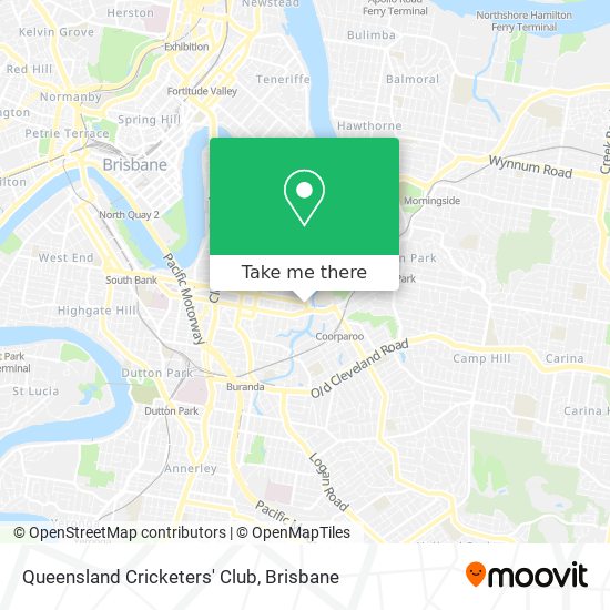 Queensland Cricketers' Club map