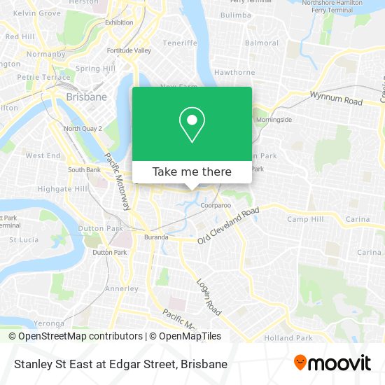 Stanley St East at Edgar Street map