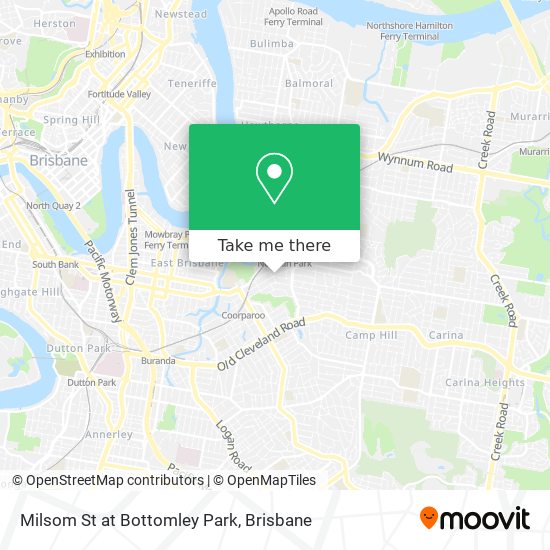 Milsom St at Bottomley Park map