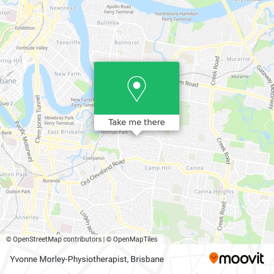 Mapa Yvonne Morley-Physiotherapist