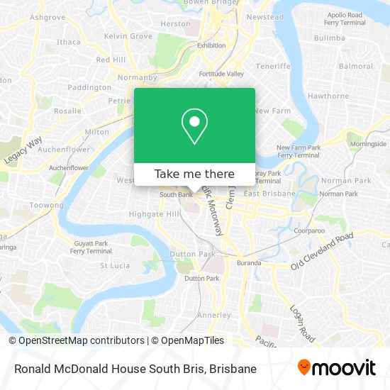 Mapa Ronald McDonald House South Bris