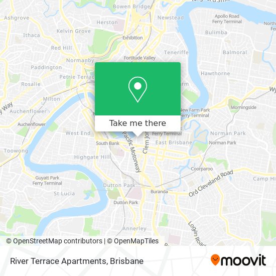 River Terrace Apartments map