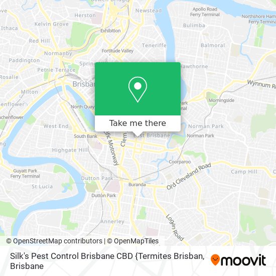 Silk's Pest Control Brisbane CBD {Termites Brisban map