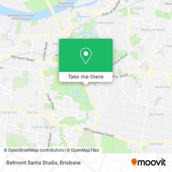 Belmont Santa Studio map