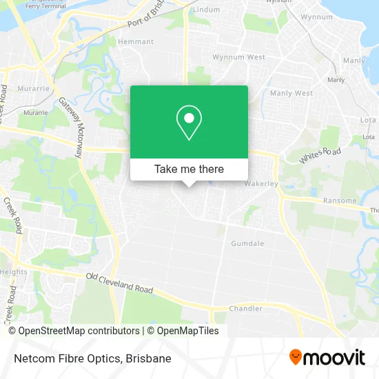 Mapa Netcom Fibre Optics