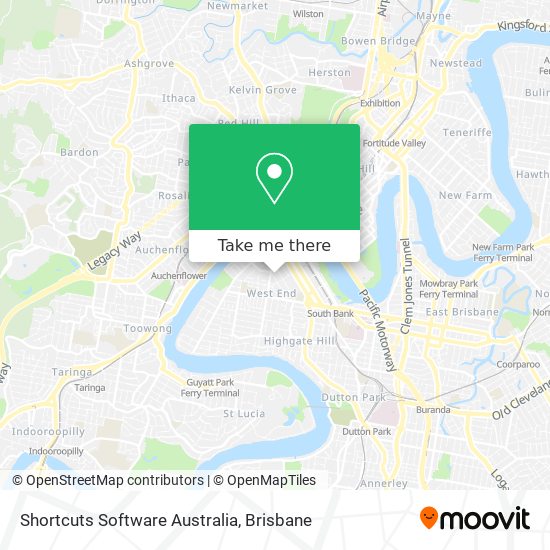 Shortcuts Software Australia map