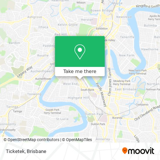 Ticketek map