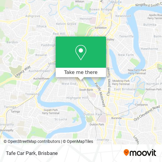 Mapa Tafe Car Park