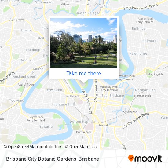 Brisbane City Botanic Gardens map
