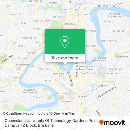 Queensland University Of Technology, Gardens Point Campus - Z Block map