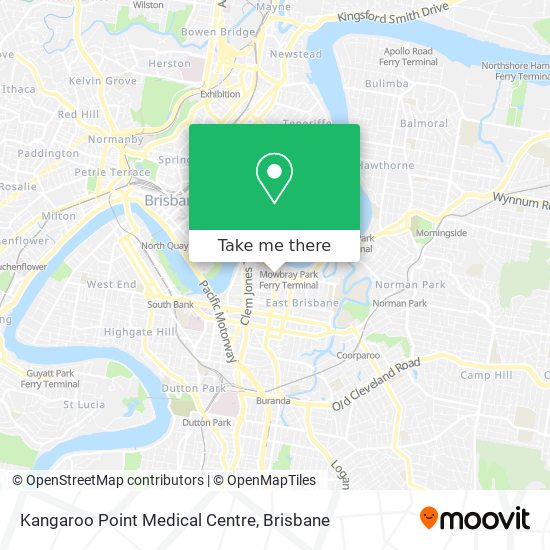 Mapa Kangaroo Point Medical Centre