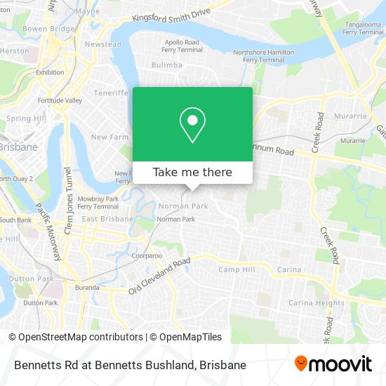 Bennetts Rd at Bennetts Bushland map