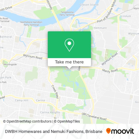 DWBH Homewares and Nemuki Fashions map