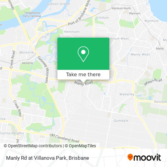 Mapa Manly Rd at Villanova Park