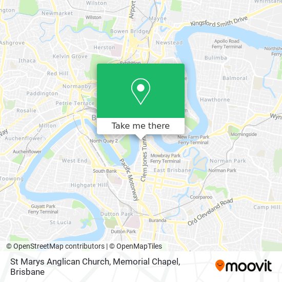 St Marys Anglican Church, Memorial Chapel map
